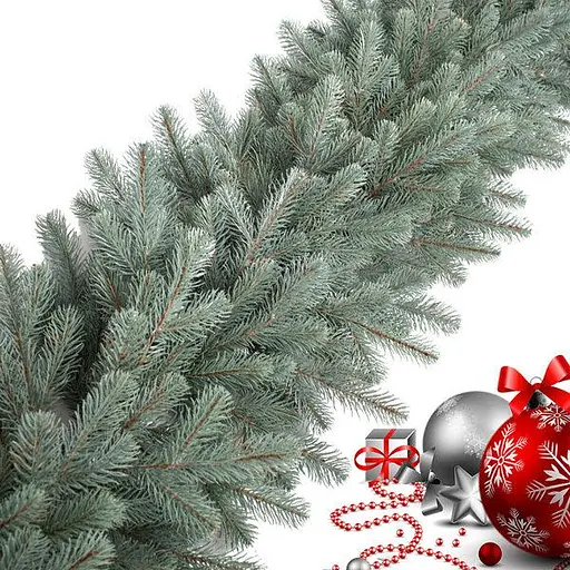 Гирлянда из хвои Ковалевская 2.5 м литая (Голубая) - фото 2