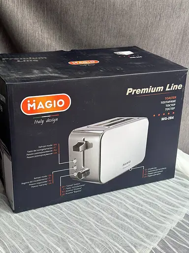 Тостер для хліба на 2 відділення Magio MG-284 тостерниця 7 ступенів прожарювання з функцією розморожування 800Вт Сірий - фото 10