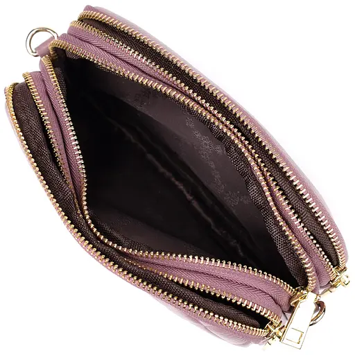 Женская сумка Vintage из натуральной кожи с тремя секциями 19х12х6.5 см sum0027597 - фото 7