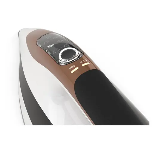 Sencor Утюг, 2800Вт, 330мл, паровой удар -195гр, постоянный пар - 55гр, pro и auto режимы, керам. подошва, бело-коричневый - фото 4