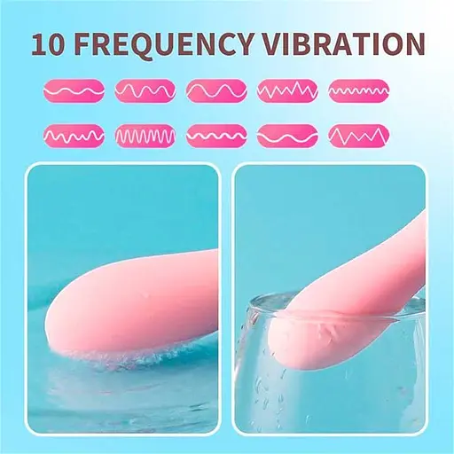 Мультифункциональный вибромассажер 10 режимов стимуляции клитора и точки G Розовый K000761 - фото 3