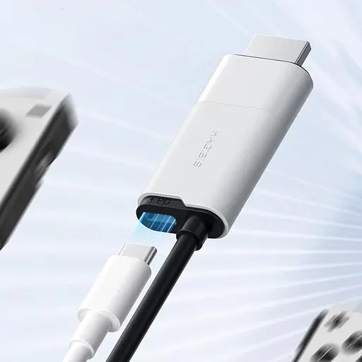 Внешняя карта видеозахвата (кабель) Xiaomi HAGiBiS HDMI на USB / Type-C 1080P@60fps 100W PD (UHC10) - фото 8