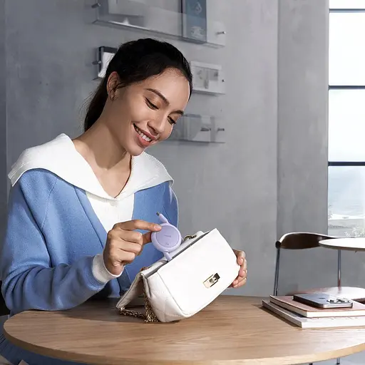 Кабель Baseus Free2Pull Mini Charging Cable USB-C to USB-C 60W 1m Nebula Purple - фото 7