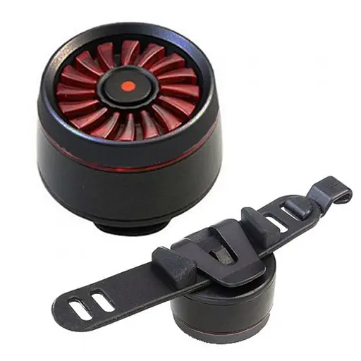 Велосипедный фонарь габарит T09 RED + клипса + microUSB + 5 режимов - фото 5