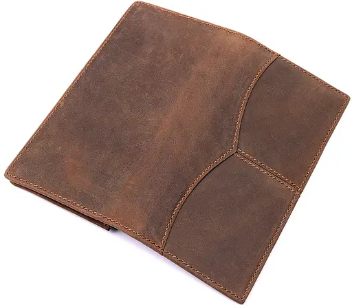 Мужской кожаный кошелек Vintage 9х18 см acs0016061 - фото 2