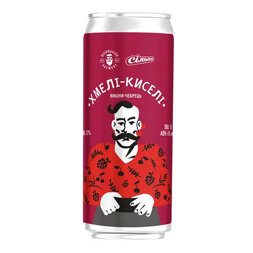Пиво Beermaster Brewery Хмелі-Киселі світле нефільтроване 4% 0.33 л 