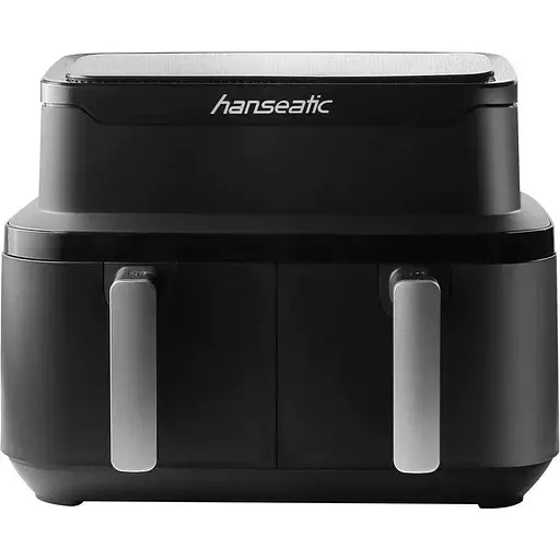 Аэрофритюрница Hanseatic HAF212600D 2в1 с XXL-объемом 9 л, функцией сушки, двумя лотками и сенсорным дисплеем - фото 6