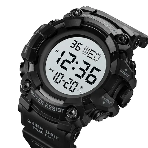 Наручний годинник чоловічий 1968 Black Skmei acs0030454 - фото 2