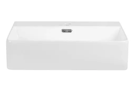 Комплект Qtap Nando LT: Раковина подвесная прямоугольная 500х420х130 мм White + Донный клапан PU02O (QT12112173SWN47323) - фото 2