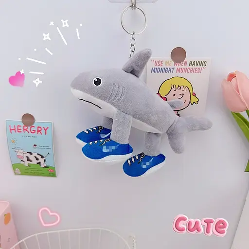 М'яка іграшка брелок Brainrot Тралалеро Тралала 18 см (XY093) - фото 4