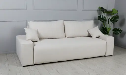 Диван Турин прямой раскладной бежевый - фото 2