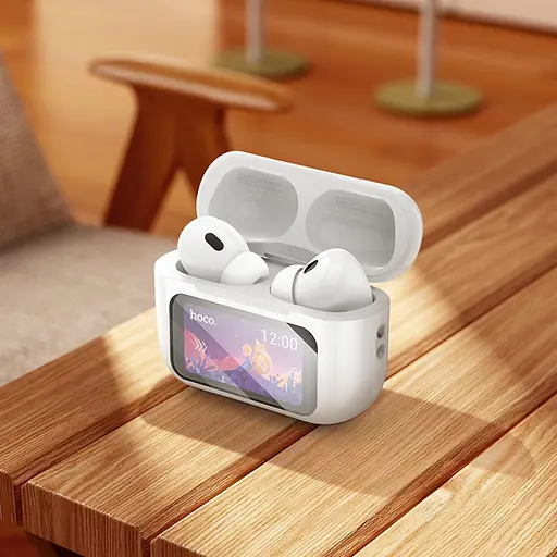 Навушники бездротові Hoco TWS EW72 вакуумні білий - фото 2