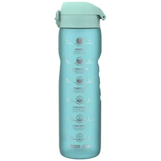 Пляшка для води ION8 1000 мл BPA Free Times To Drink (ЕКО пляшка) Sonic Blue (I8RF1000PBMOT2) - фото 1