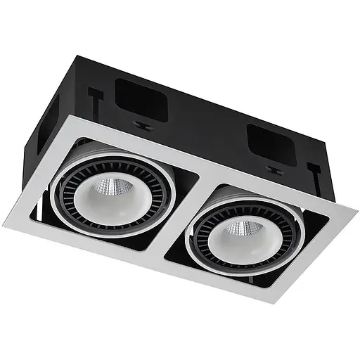 Точковий світильник Skarlat RGL7116-2 2×18W WH+BK 4000K - фото 1