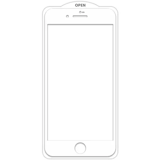Захисне скло SKLO 5D тех.пак для Apple iPhone 7 plus/8 plus 5.5 Білий/Біла підкладка
