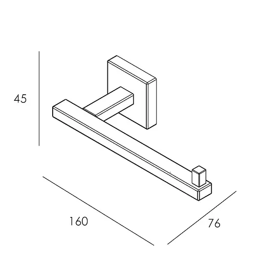 Держатель туалетной бумаги Imprese Bilovec black matt 141255B Черный матовый - фото 2