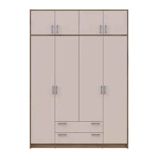 Антресоль Doros Ронді Дуб Артізан/Кашемір 4 ДСП 160х52х41 (80737833) - фото 4