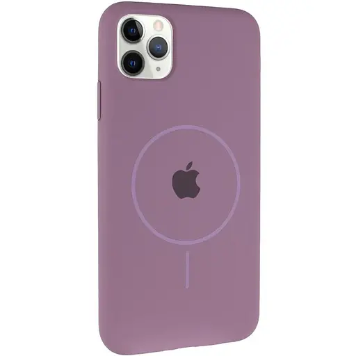Чехол Epik Silicone Case Full Protective AA with MagSafe для Apple iPhone 11 Pro Max 6.5 Лиловый/Lilac Pride
