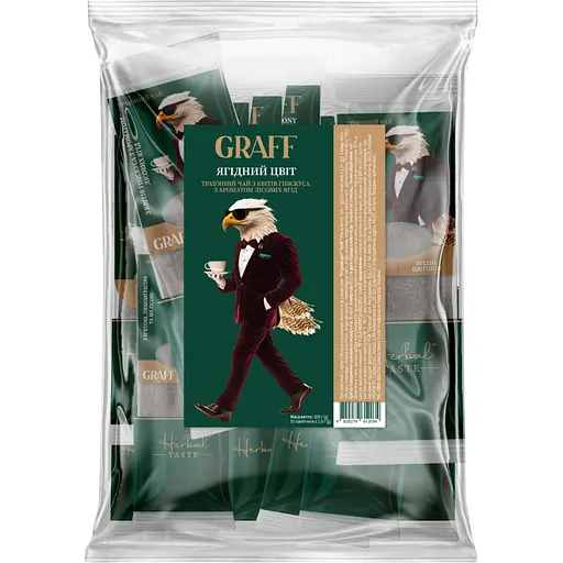 Чай травяной из цветов гибискуса Graff Ягодный цвет 50 шт. x 2 г