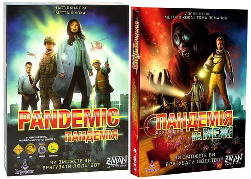 Настольная игра Ігромаг Пандемия с дополнением На грани (укр.) (ZM7101+1)
