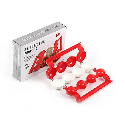 Форма для приготування фрикадельок із начинкою Stuffed Ball Maker, Kitchen Master Червоний 85830 - фото 6