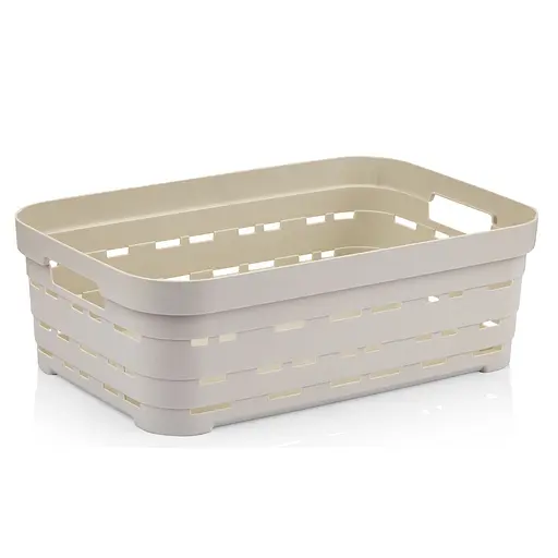 Корзина Idea Home Pyramid без крышки 2.8 л 24x17.5x8 см бежевая (00610 Bej)