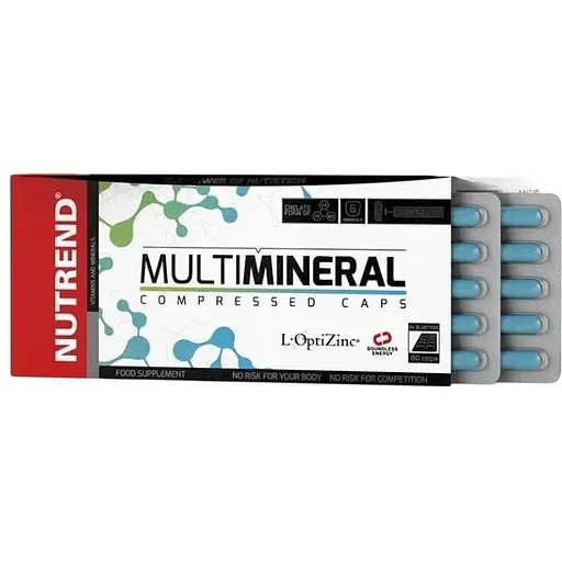 Витамины и минералы Nutrend MultiMineral Compressed 60 капсул - фото 1