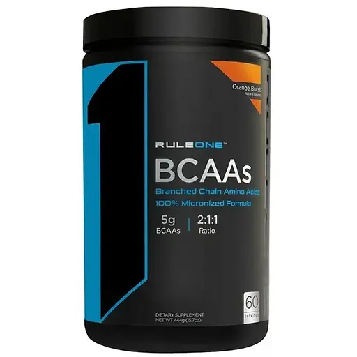 Амінокислота BCAA Rule 1 BCAA, 60 порцій - Апельсин - фото 1