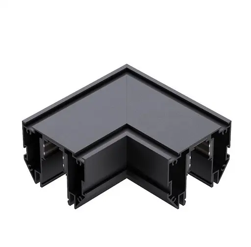 Соединение угловое 90° (потолок-потолок) для магнитного трека под демпфер для натяжного потолка KLOODI KDMG-STRECTH ZM BASE 90 BK - фото 3