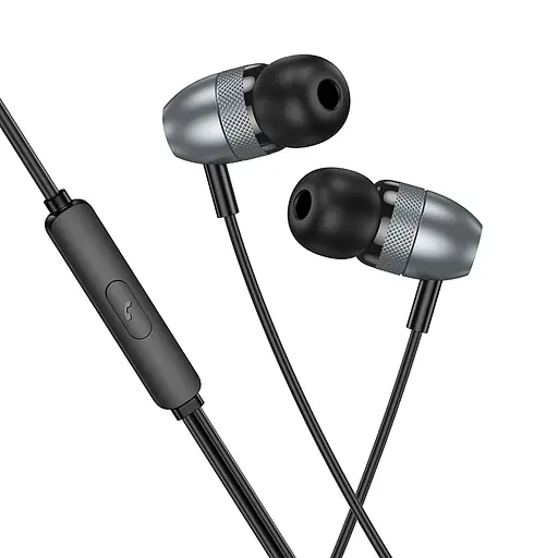 Навушники BOROFONE BM83 Craft universal earphones with mic Black - фото 3