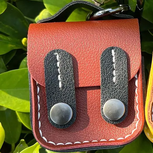 Шкіряний футляр Briefcase для навушників AirPods 1/2 Brown / Black - фото 2