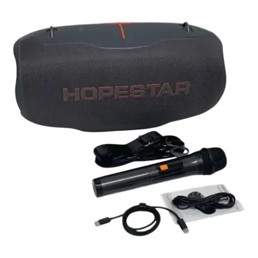Портативная Bluetooth-колонка Hopestar H86 with 1 UHF microphone Черный
