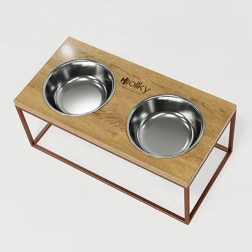 Hollky Base XL20 — миски на підставці для великих собак (2 × 1,8 л) - фото 7