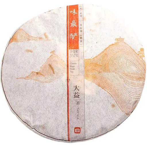 Шу пуер Менхай Да І Вей Цуй Янь 2013 р. - млинець, 357 г
