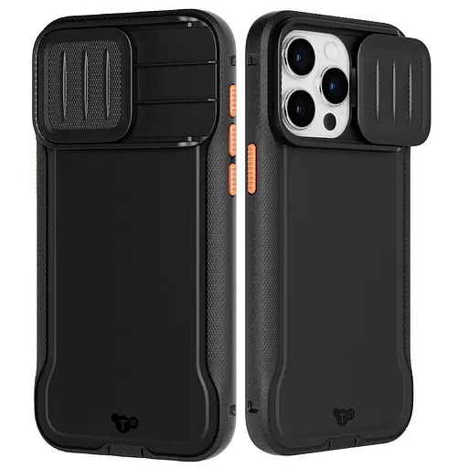 Оригинальный противоударный чехол со шторкой для камери Tech21 Evo Max MagSafe для Apple iPhone 15 Pro Max (6.7") Black - фото 14