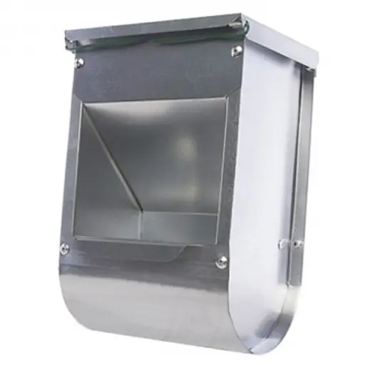 Годівниця для кролів 1 секція 1.2 кг оцинковка 16х13х27 см - фото 1