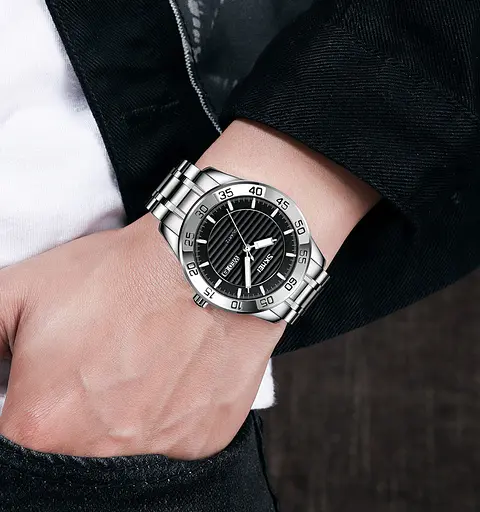 Наручний годинник Skmei 9293 Silver Black, 9293SIBK (18377) - фото 9