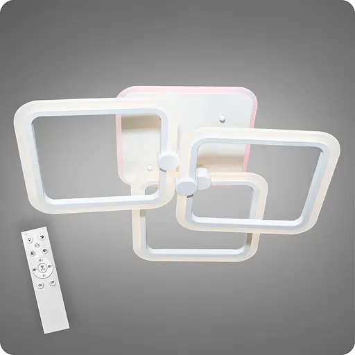 Люстра светодиодная 517 Light 3color с пультом 96Вт Белый (01841) - фото 2