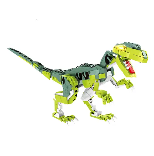 Конструктор динозавр   WOMA велоцераптор   детский   533 детали - фото 1
