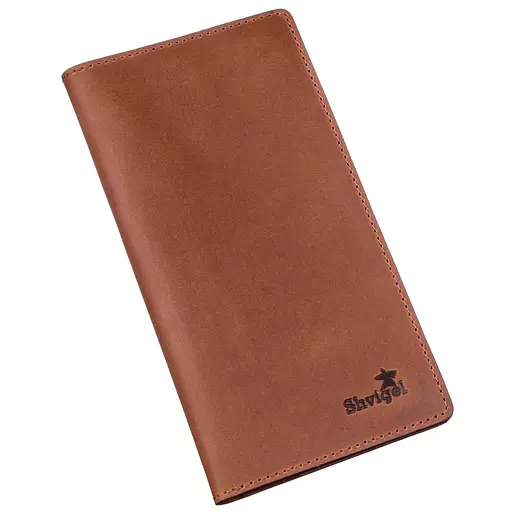 Мужской кожаный кошелек Shvigel 19х9.5х1 см acs0016052 - фото 1