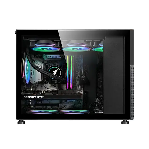 Корпус 1stPlayer Mi6-EV Black без БЖ (Mi6-EV-BK) Без БП - фото 4