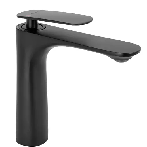 Змішувач для умивальника Rea Berg низький black REA-B2038 Чорний матовий - фото 1