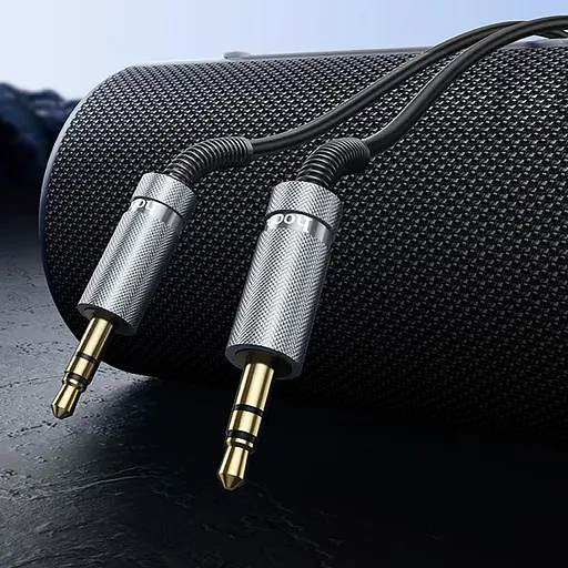 Аудіо кабель Aux Hoco UPA31 Cindy spring (3m) Black - фото 6