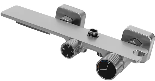 Душова система Rea Helix nikiel brushed з виливом REA-P6622, Нікель - фото 4