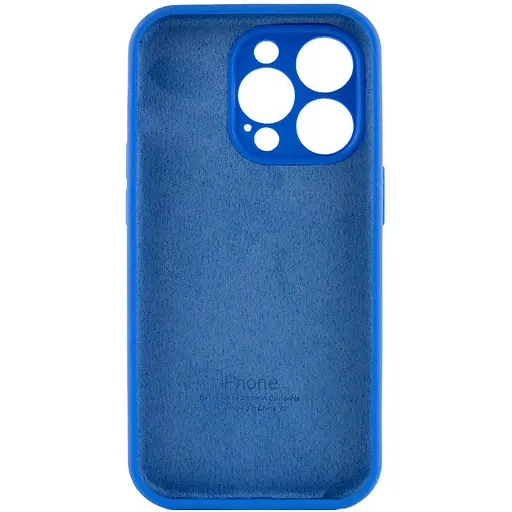 Чехол Epik Silicone Case Full Camera Protective AA для Apple iPhone 13 Pro Max 6.7 Синий/Capri Blue - фото 4