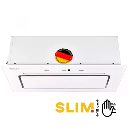 Вытяжка полновстраиваемая WEILOR LUMINA WBG 65 WHITE