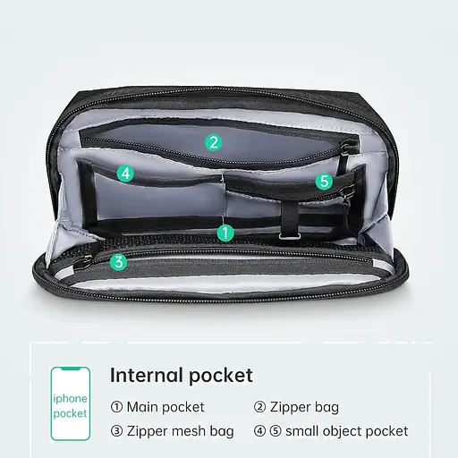 Сумка слинговая мужская Mark Ryden MR8712 водонепроницаемая, Черный - фото 2