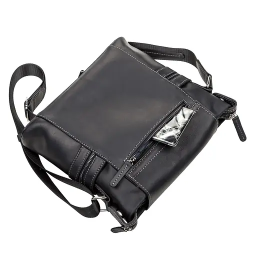 Чоловіча шкіряна сумка SHVIGEL 25х28х6 см sum0012499 - фото 5