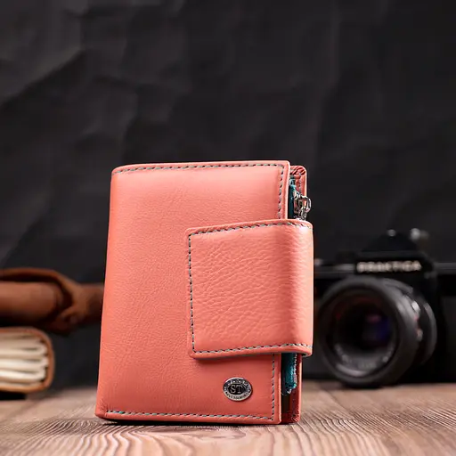 Кожаный женский кошелек ST Leather 9х12х1.5 см acs0028359 - фото 7