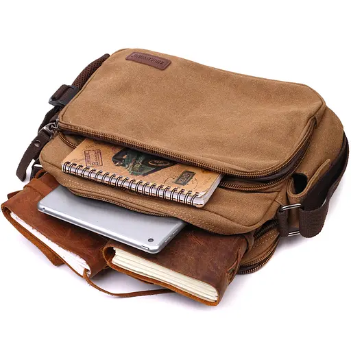 Сумка чоловіча Vintage 30х24х10 см 000270878 - фото 8